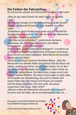Die Farben der Februarfrau