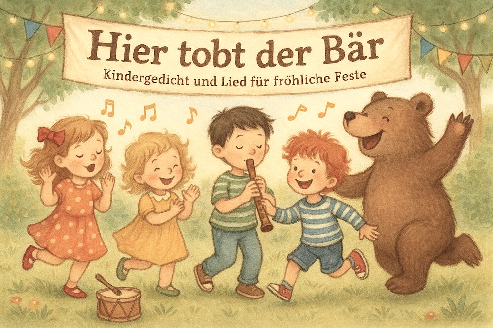 Picture Idea: Hier Tobt Der Bär Fastnachtslied Kindergedicht Für Fröhliche Feste