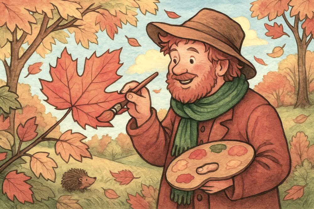 Wenn die Blätter bunt sich färben – Herbstgedicht für Kinder